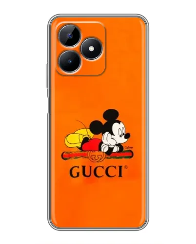 Чехол для Realme Note 50 с картинкой «Микки Маус Gucci — оранж» Чехол для Realme Note 50 с картинкой «Микки Маус Gucci — оранж»