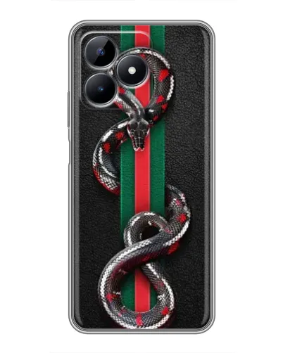 Чехол для Realme Note 50 с картинкой «Gucci — змея на полосе» Чехол для Realme Note 50 с картинкой «Gucci — змея на полосе»