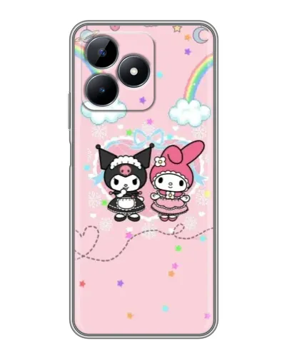Чохол для Realme Note 50 з картинкою «My Melody та Kuromi» Чохол для Realme Note 50 з картинкою «My Melody та Kuromi»