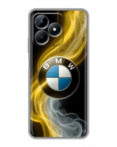 Чохол для Realme Note 50 з картинкою «Золотистий дим BMW»