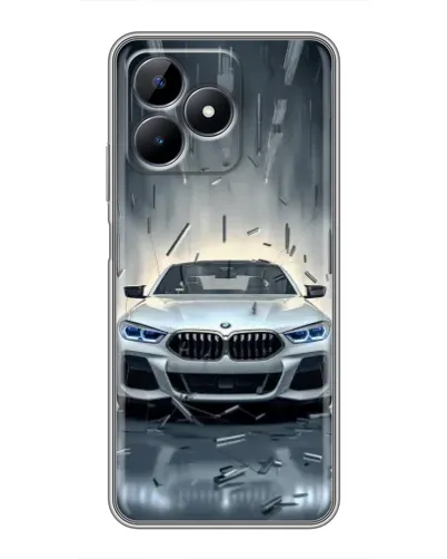 Чохол для Realme Note 50 з картинкою «BMW у світлі фар»