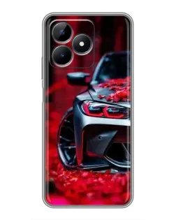 Чохол для Realme Note 50 з картинкою «Спортивна BMW та квіти» Чохол для Realme Note 50 з картинкою «Спортивна BMW та квіти»