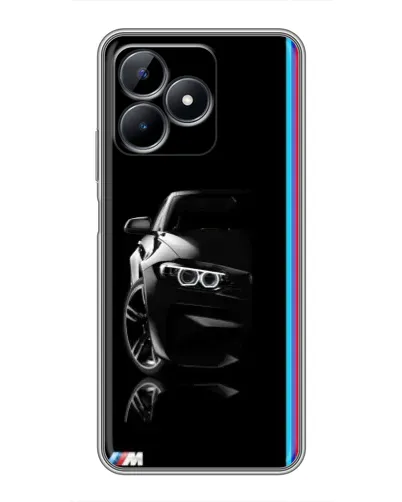 Чохол для Realme Note 50 з картинкою «Силует BMW в темряві»