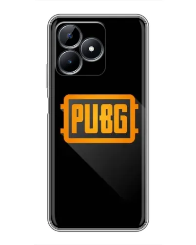 Чохол для Realme Note 50 з картинкою «PUBG — рамка лого»