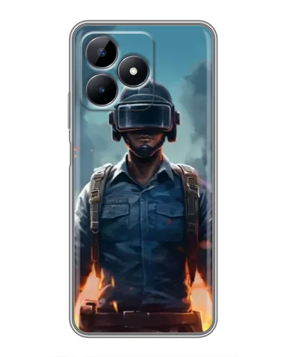 Чохол для Realme Note 50 з картинкою «PUBG — реалістичний герой»