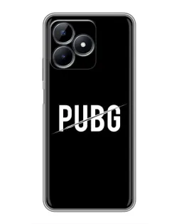 Чохол для Realme Note 50 з картинкою «PUBG — білий логотип»