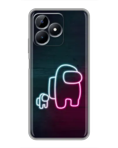 Чохол для Realme Note 50 з картинкою «Among Us неон-арт» Чохол для Realme Note 50 з картинкою «Among Us неон-арт»