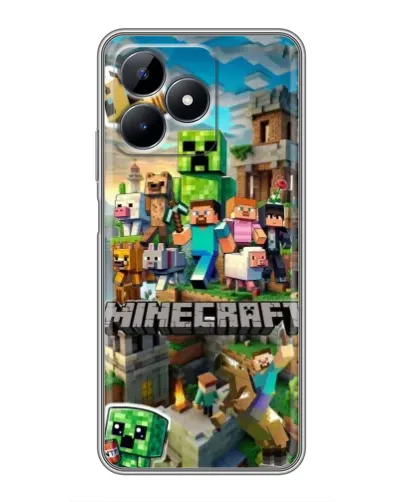 Чехол для Realme Note 50 с картинкой «Замок Minecraft» Чехол для Realme Note 50 с картинкой «Замок Minecraft»