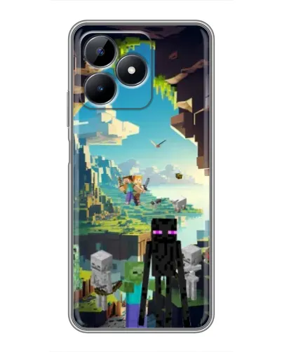 Чехол для Realme Note 50 с картинкой «Эндермен в лесу» Чехол для Realme Note 50 с картинкой «Эндермен в лесу»