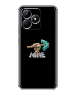 Чехол для Realme Note 50 с картинкой «Алмазная кирка»