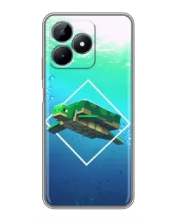 Чехол для Realme Note 50 с картинкой «Черепаха Minecraft» Чехол для Realme Note 50 с картинкой «Черепаха Minecraft»