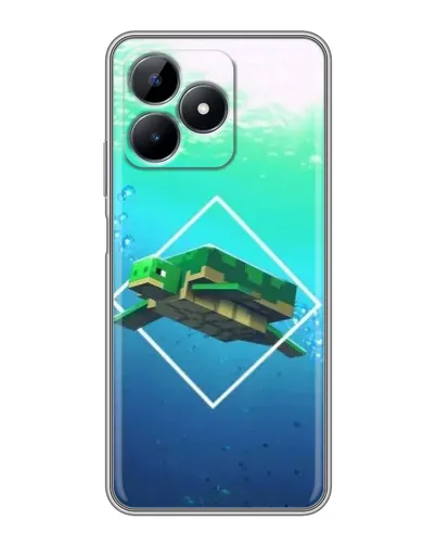 Чехол для Realme Note 50 с картинкой «Черепаха Minecraft» Чехол для Realme Note 50 с картинкой «Черепаха Minecraft»