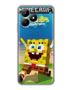 Чехол для Realme Note 50 с картинкой «Губка Боб Minecraft» Чехол для Realme Note 50 с картинкой «Губка Боб Minecraft»