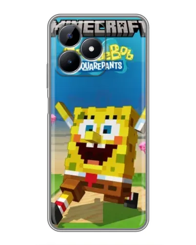 Чехол для Realme Note 50 с картинкой «Губка Боб Minecraft» Чехол для Realme Note 50 с картинкой «Губка Боб Minecraft»