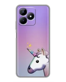 Чехол для Realme Note 50 с картинкой «Единорог градиент»