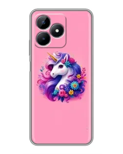 Чехол для Realme Note 50 с картинкой «Сказочный единорог»