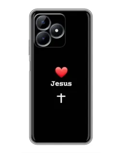 Чохол для Realme Note 50 з картинкою «Серце - Jesus»