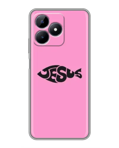 Чохол для Realme Note 50 з картинкою «Рожевий символ Jesus» Чохол для Realme Note 50 з картинкою «Рожевий символ Jesus»