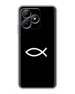 Чехол для Realme Note 50 с картинкой «Символ рыбы Jesus» Чехол для Realme Note 50 с картинкой «Символ рыбы Jesus»
