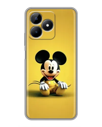 Чехол для Realme Note 50 с картинкой «Микки на желтом» Чехол для Realme Note 50 с картинкой «Микки на желтом»
