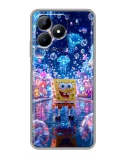 Чехол для Realme Note 50 с картинкой «Неоновый океан»