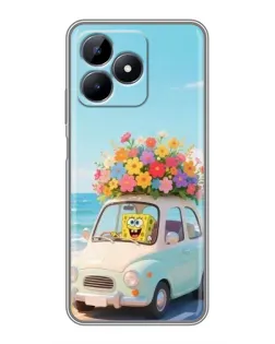 Чехол для Realme Note 50 с картинкой «Автомобильное путешествие»