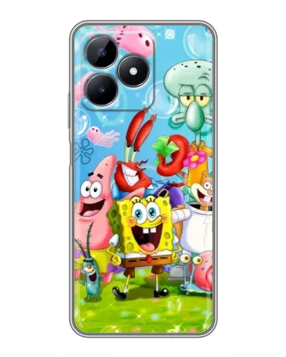 Чехол для Realme Note 50 с картинкой «Губка Боб и друзья» Чехол для Realme Note 50 с картинкой «Губка Боб и друзья»
