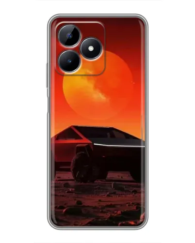 Чохол для Realme Note 50 з картинкою «Cybertruck на Марсі»