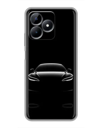 Чохол для Realme Note 50 з картинкою «Силует Tesla Night»