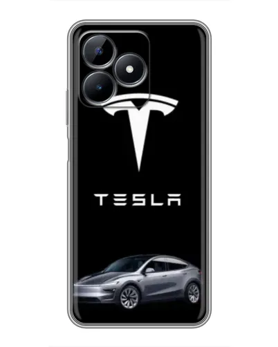 Чохол для Realme Note 50 з картинкою «Tesla Model Y»