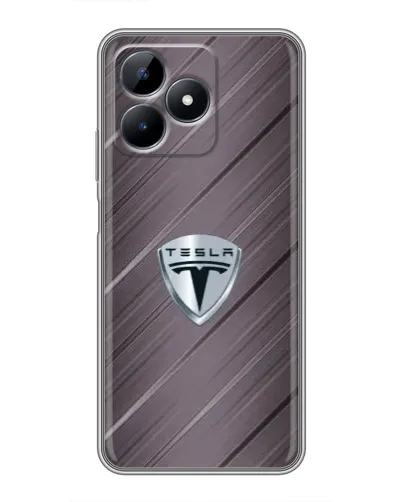 Чохол для Realme Note 50 з картинкою «Металева текстура Tesla»