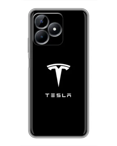 Чохол для Realme Note 50 з картинкою «Tesla White Logo»