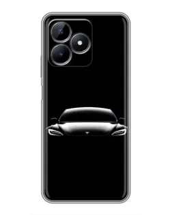 Чохол для Realme Note 50 з картинкою «Фари Tesla Night» Чохол для Realme Note 50 з картинкою «Фари Tesla Night»