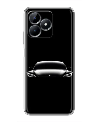 Чохол для Realme Note 50 з картинкою «Фари Tesla Night»