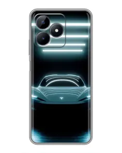 Чохол для Realme Note 50 з картинкою «Tesla в неоні» Чохол для Realme Note 50 з картинкою «Tesla в неоні»