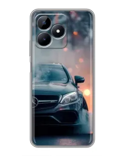 Чехол для Realme Note 50 с картинкой «Mercedes — ночной город» Чехол для Realme Note 50 с картинкой «Mercedes — ночной город»