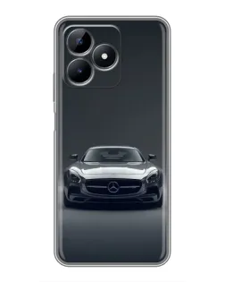 Чохол для Realme Note 50 з картинкою «Mercedes на чорному»