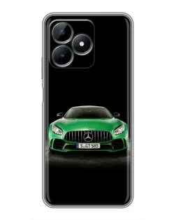 Чохол для Realme Note 50 з картинкою «Mercedes — неоновий лого»
