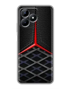 Чохол для Realme Note 50 з картинкою «Mercedes Carbon Grid»