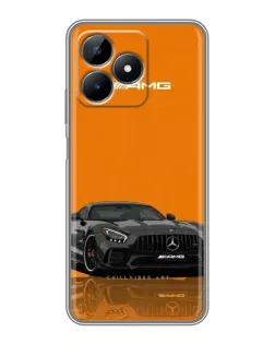 Чохол для Realme Note 50 з картинкою «Помаранчевий Mercedes AMG»