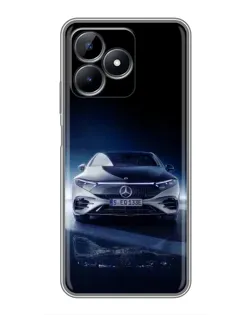 Чохол для Realme Note 50 з картинкою «Нічний Mercedes EQ»