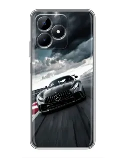 Чохол для Realme Note 50 з картинкою «Гоночний Mercedes AMG»