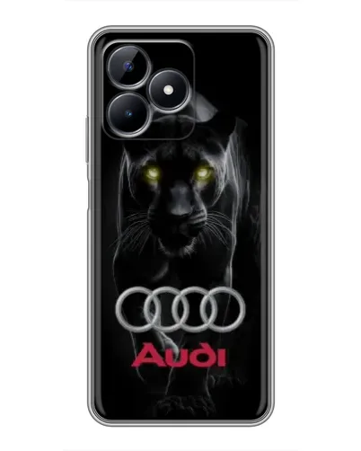 Чехол для Realme Note 50 с картинкой «Пантера и Audi» Чехол для Realme Note 50 с картинкой «Пантера и Audi»