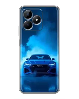 Чехол для Realme Note 50 с картинкой «Audi — голубая энергия»