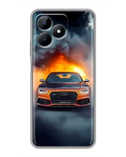 Чехол для Realme Note 50 с картинкой «Audi в огненном дыму» Чехол для Realme Note 50 с картинкой «Audi в огненном дыму»