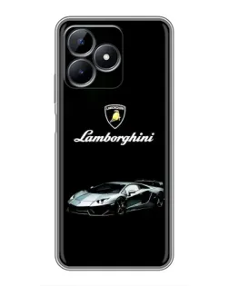 Чехол для Realme Note 50 с картинкой «Логотип Lamborghini классика»