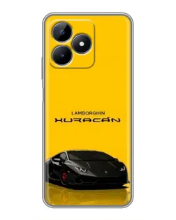 Чехол для Realme Note 50 с картинкой «Lamborghini Huracan черный»