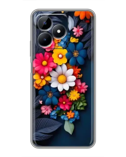 Чехол для Realme Note 50 с картинкой «Цветочная феерия»