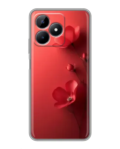 Чехол для Realme Note 50 с картинкой «Маковые соцветия»