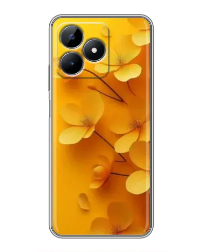 Чехол для Realme Note 50 с картинкой «Золотые лепестки»